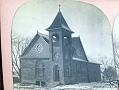Bonaparte Iowa-Presbyterian Church in Winter